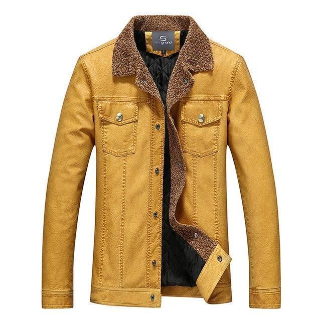 Buy Men's Jacket Leather Vintage Jacket Warm at LeStyleParfait Kenya