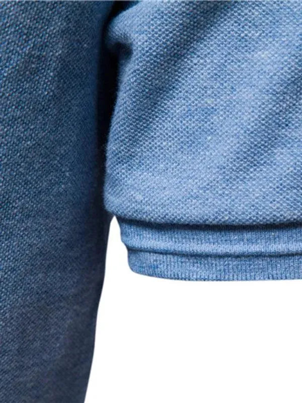 Men's Plain Casual Short-Sleeved Polo Shirt - Polo Shirt - LeStyleParfait