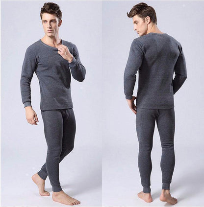Men's Plus Size Thermal Pants Set Warm Sleepwear Pants - Sleepwear - LeStyleParfait Kenya