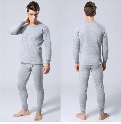Men's Plus Size Thermal Pants Set Warm Sleepwear Pants - Sleepwear - LeStyleParfait Kenya