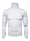 Men’s Slim Fit Turtleneck Pullover Sweater – Knit