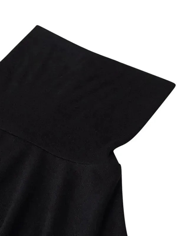 Men's Solid Turtleneck Polyester T-Shirt - All-Season Style - T-Shirt - LeStyleParfait