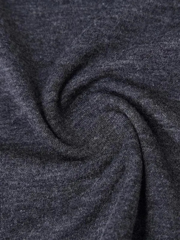 Men's Solid Turtleneck Polyester T-Shirt - All-Season Style - T-Shirt - LeStyleParfait