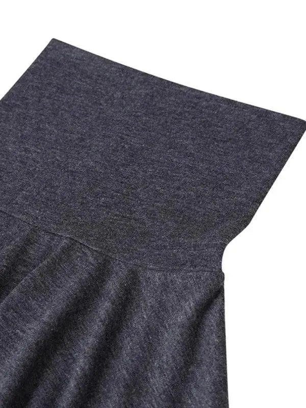 Men's Solid Turtleneck Polyester T-Shirt - All-Season Style - T-Shirt - LeStyleParfait