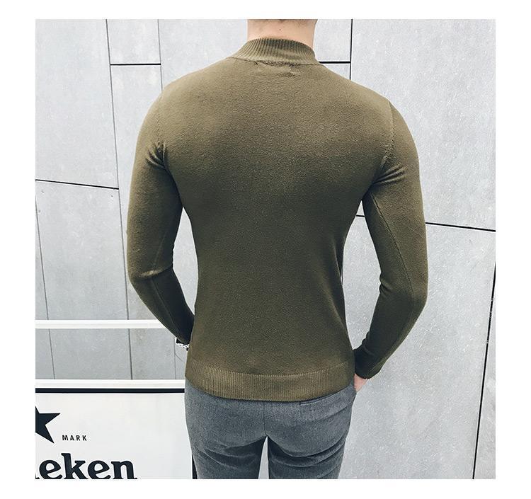 Men's Sweater Long Sleeve Striped Pattern Sweater - Sweater - LeStyleParfait Kenya