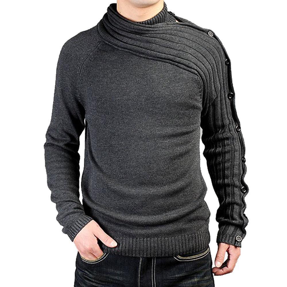 Men's Sweaters Asymmetric Fashion Sweater - Sweater - LeStyleParfait Kenya