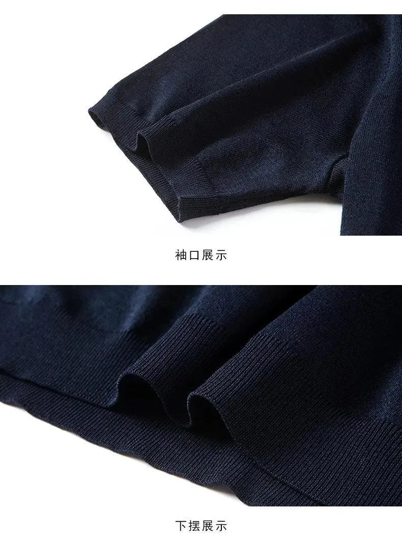 Men Short Sleeve Knitted Polo Shirt-Polo Shirt-LeStyleParfait