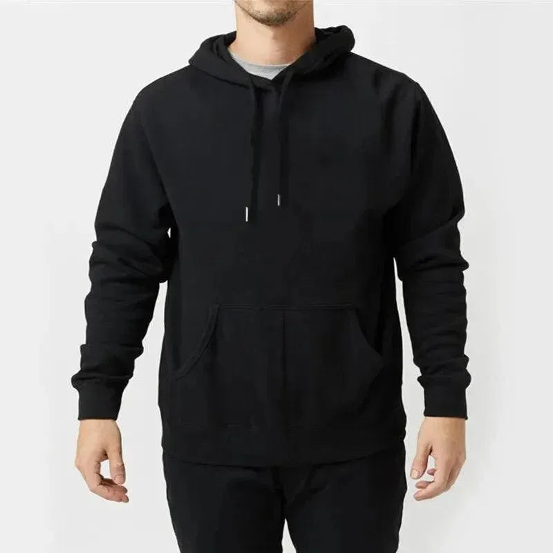 Men Solid Casual Hoodies - Men Hoodie - LeStyleParfait