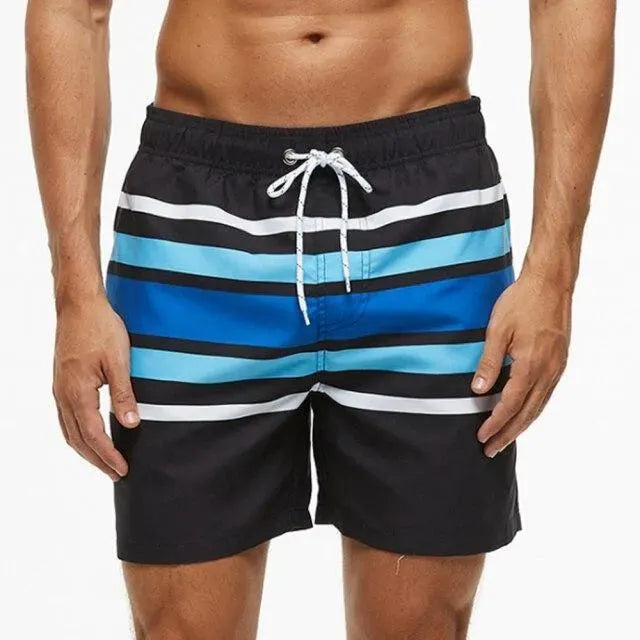 Men Striped Swim Shorts fashion image