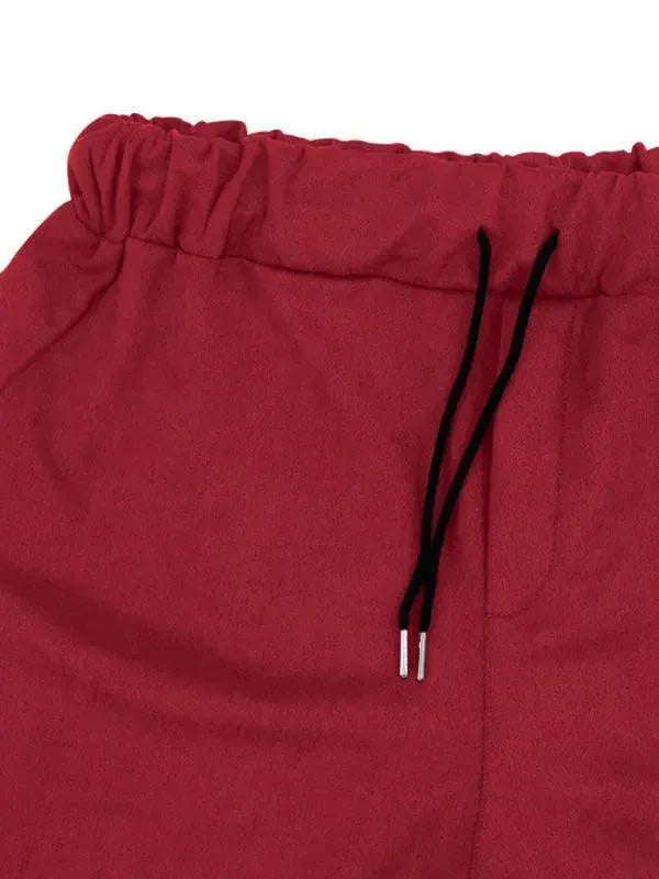 Men Stylish Buttoned Jogger Two-Piece Set - Solid Jogger Two-Piece Set - LeStyleParfait