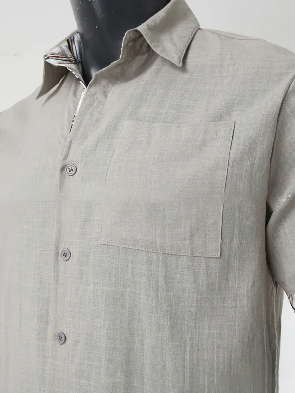 Men's Contrast Vacation Summer Shirt-Men Shirts-LeStyleParfait