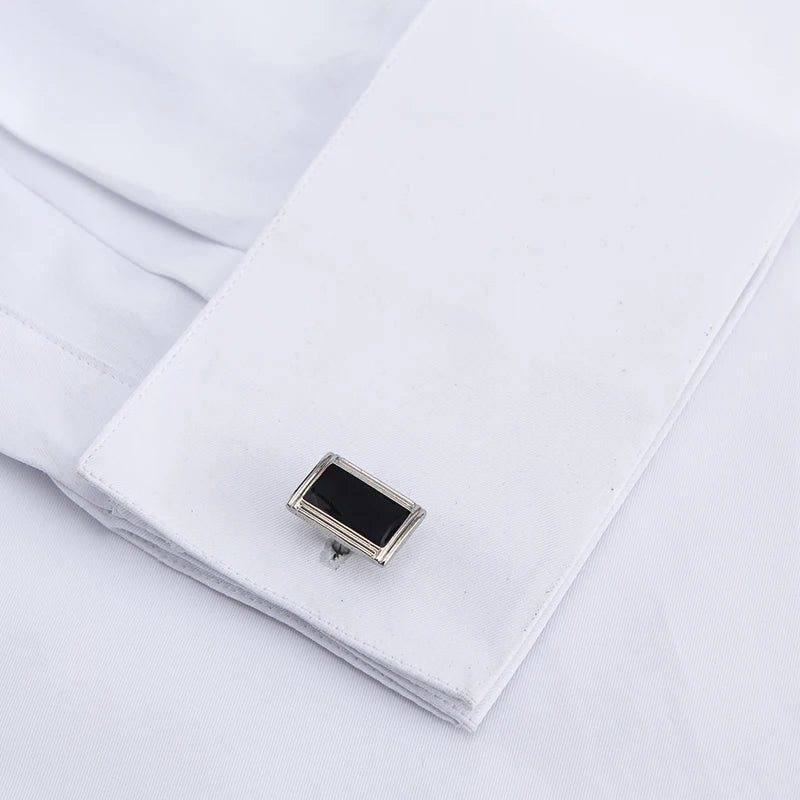 Men's French Cuff Dress Shirt-Men Shirts-LeStyleParfait