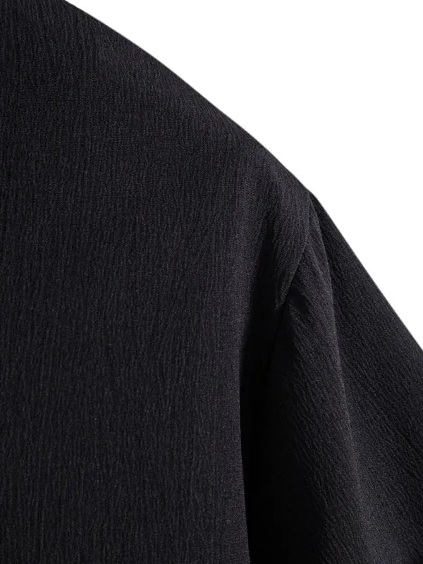 Men's Loose Cotton Linen Shirt-Men Shirts-LeStyleParfait
