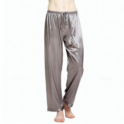 Mens Pajamas Silk Satin Pyjamas Sleepwear Pants - Sleepwear - LeStyleParfait Kenya