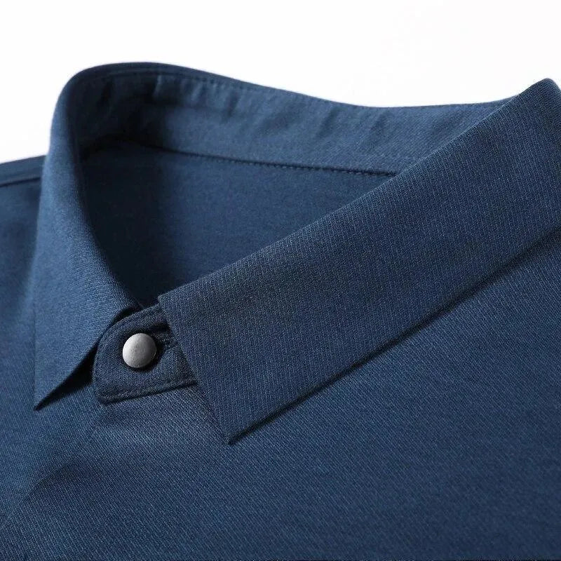 Men's Plus Size Satin Shirt-Men Shirts-LeStyleParfait
