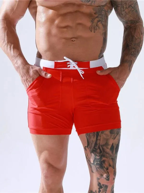 Buy Men's Pocket Lined Tethered Swim Shorts exclusive at-
