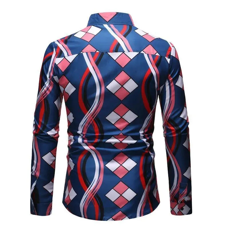 Men's Printed Casual Shirt-Men Shirts-LeStyleParfait