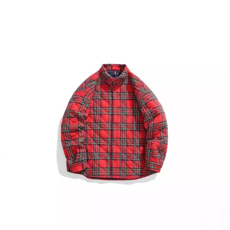Men's Quilted Shirt Jacket Padded Casual Style-Men's Jacket-LeStyleParfait
