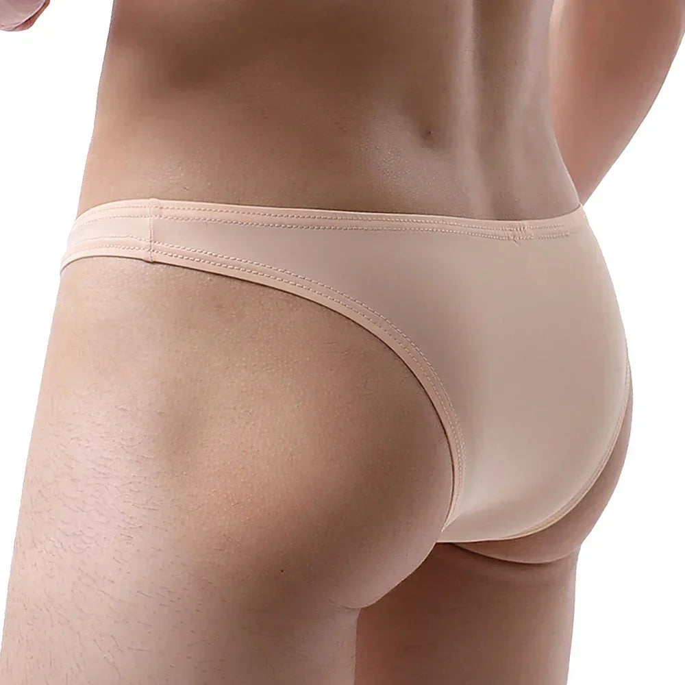 Men's Sexy Brazilian Underwear Soft Pouch Bikini Under Panties Half Back Coverage Mens Underwear
