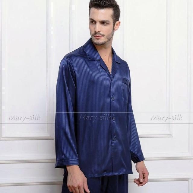 Mens Silk Satin Pajamas Set Men's Sleepwear Pyjamas - Sleepwear - LeStyleParfait Kenya