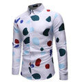 Men's Slim Printed Casual Shirt-Men Shirts-LeStyleParfait