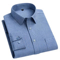Men's Small Square Check Shirt-Men Shirts-LeStyleParfait