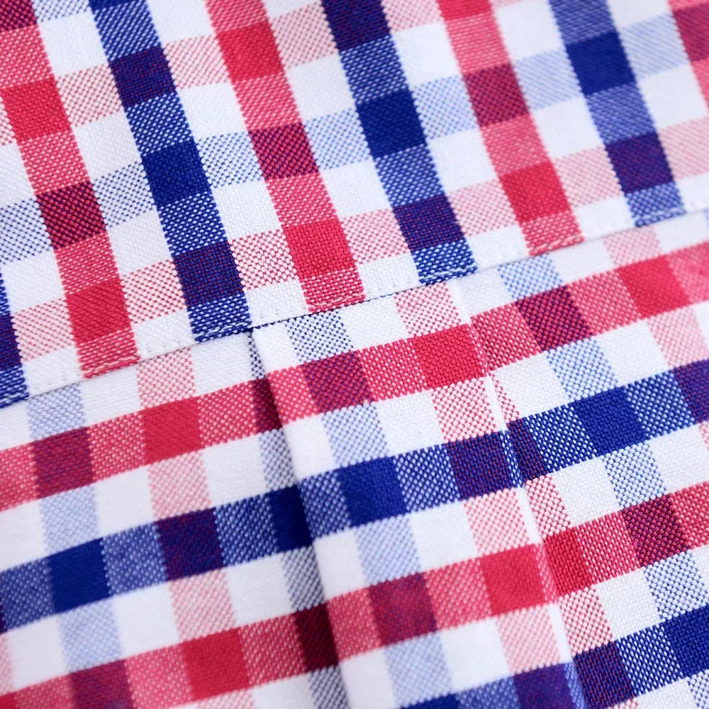 Men's Striped Oxford Shirt-Men Shirts-LeStyleParfait