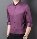Men's Strummer Satin Dress Shirt-Men Shirts-LeStyleParfait