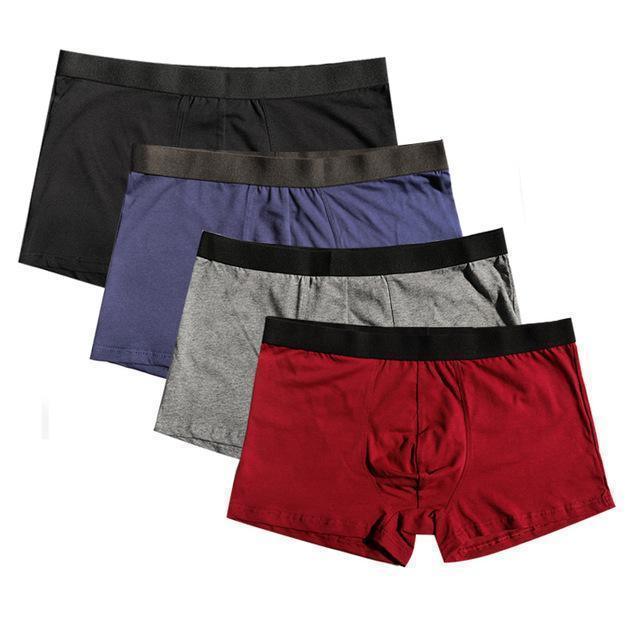 Buy Mens Underwear Soft Boxers Cotton Boxer 4Pcs\lot Underwear at