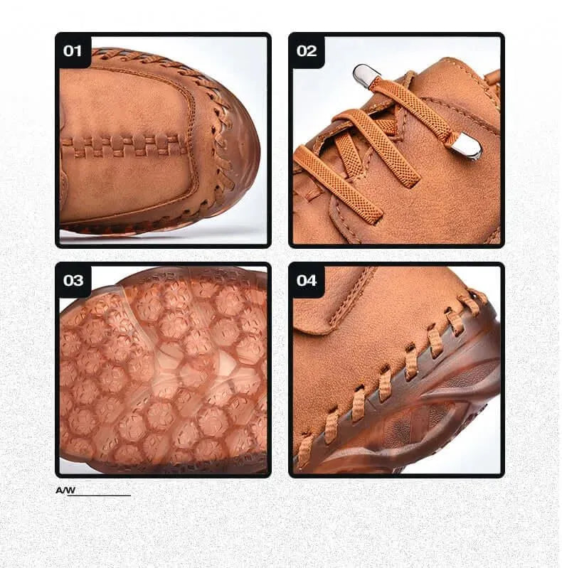 Mido Fashion Leather Slip-On Shoes - Casual Shoes - LeStyleParfait