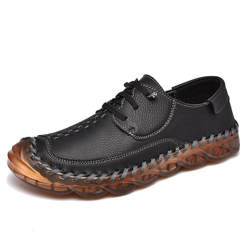 ''Mido'' - Fashion Leather Slip-On Shoes - Shoes - LeStyleParfait Kenya