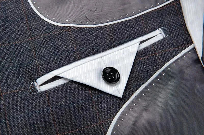 Never Late Plaid Double Breast Suit - Plaid Suit - LeStyleParfait