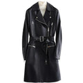 NYC Leather Trench Coat for Women - Trench Coat - LeStyleParfait