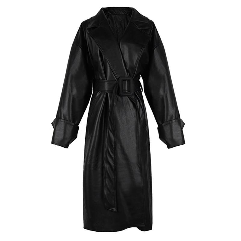 Oversized Trench Coat For Women, Black - Coat - LeStyleParfait Kenya