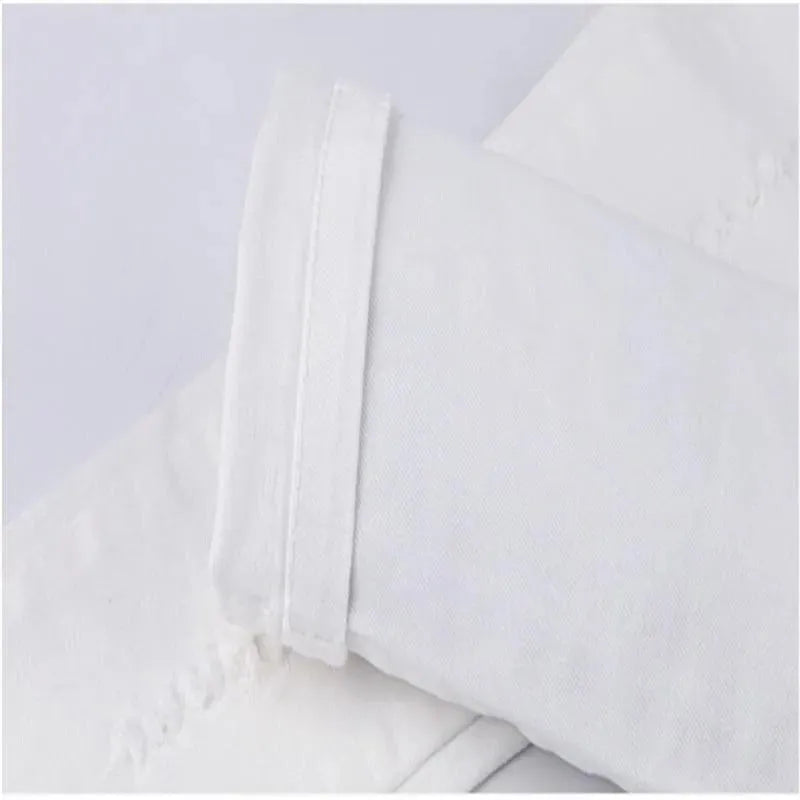 Pants, Kids Ragged Jeans Pants, Slim fit - Kids Pants - LeStyleParfait