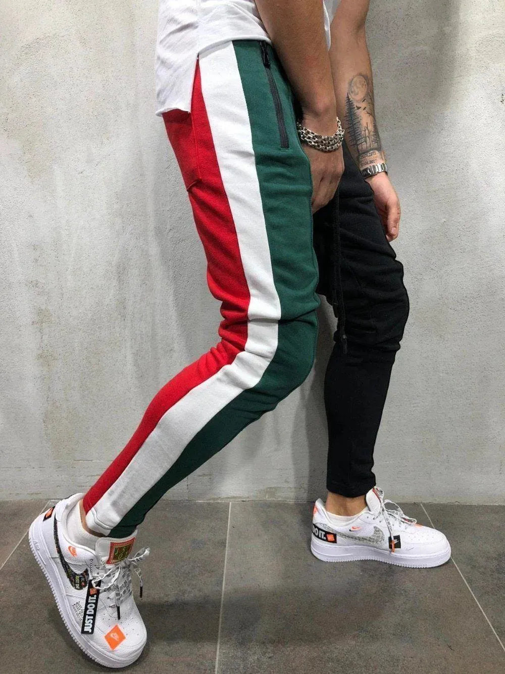 Patchwork Casual Pants For Men - Jogger Pants - LeStyleParfait