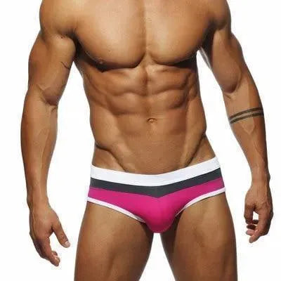 Patchwork Swim Briefs For Men - Swim Brief - LeStyleParfait