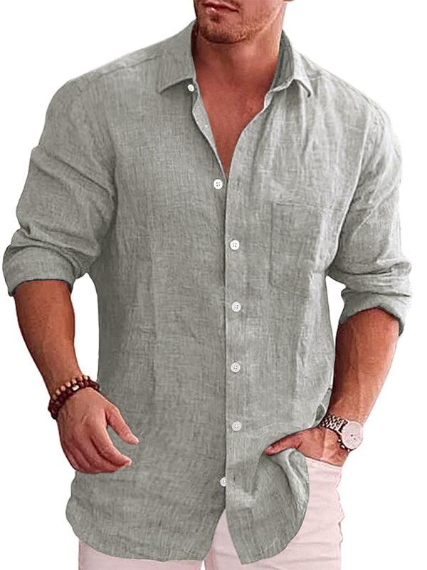Pietro Long Sleeve Linen Shirt - Shirt - LeStyleParfait Kenya