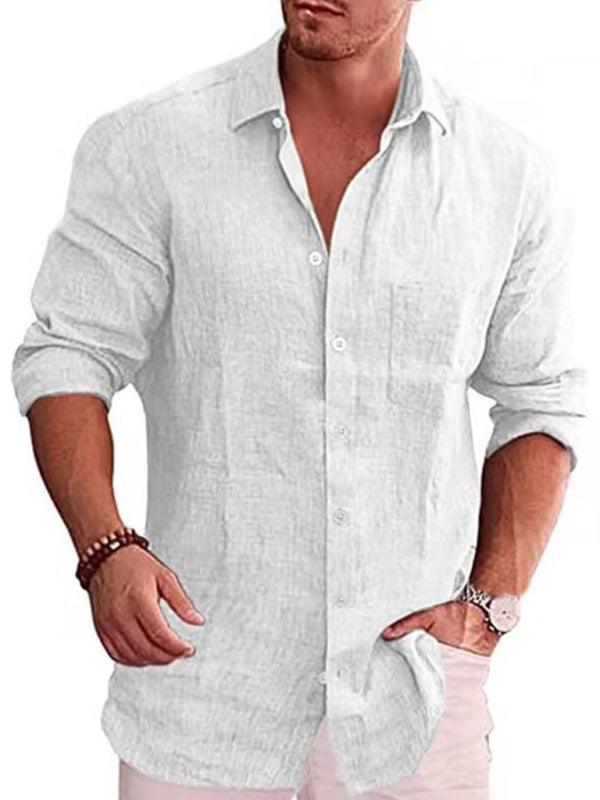 Pietro Long Sleeve Linen Shirt - Shirt - LeStyleParfait Kenya
