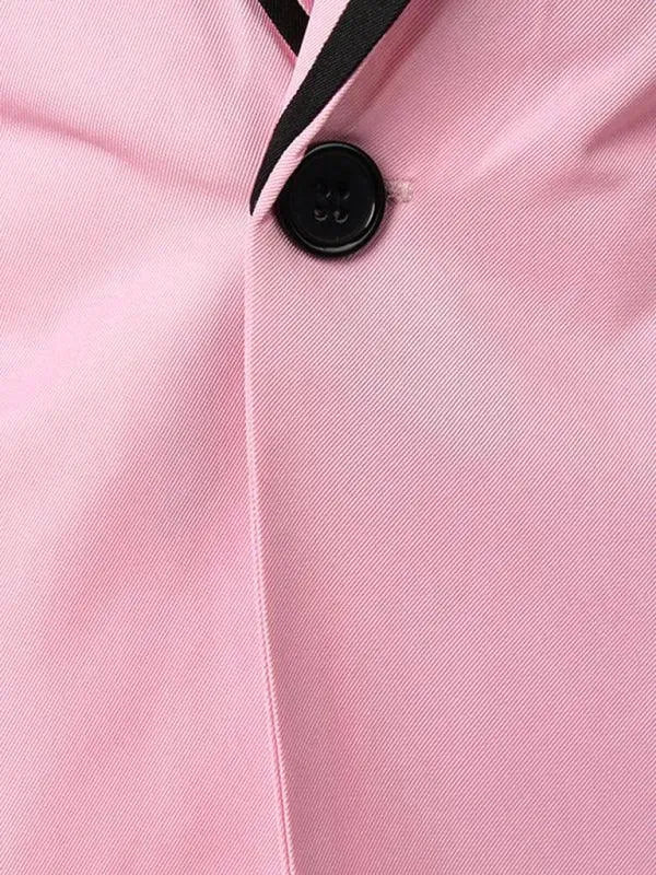 Pink Slim Fit Men Blazer - Men's Blazer - LeStyleParfait