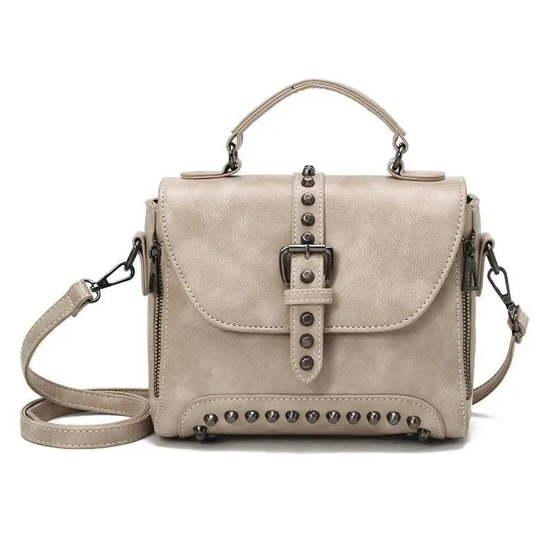 Pinned Leather Handbags - Handbag - LeStyleParfait
