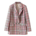 Plaid Mini Skirt Suit - Skirt Suit - LeStyleParfait