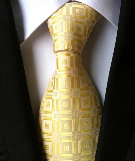 Plaid Striped Silk Men Neckties - Necktie | LeStyleParfait-Necktie