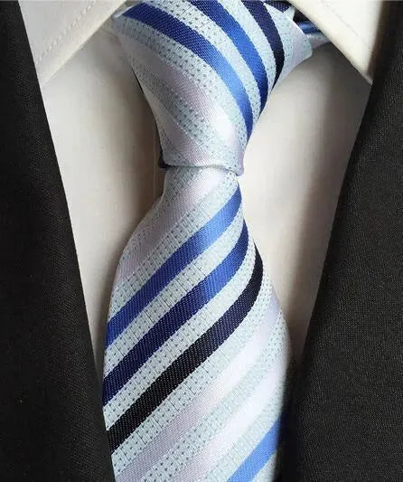 Plaid Striped Silk Men Neckties - Necktie | LeStyleParfait-Necktie