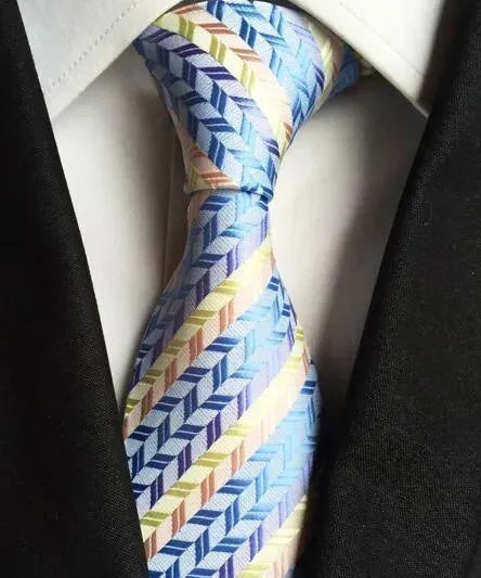 Plaid Striped Silk Men Neckties - Necktie | LeStyleParfait-Necktie