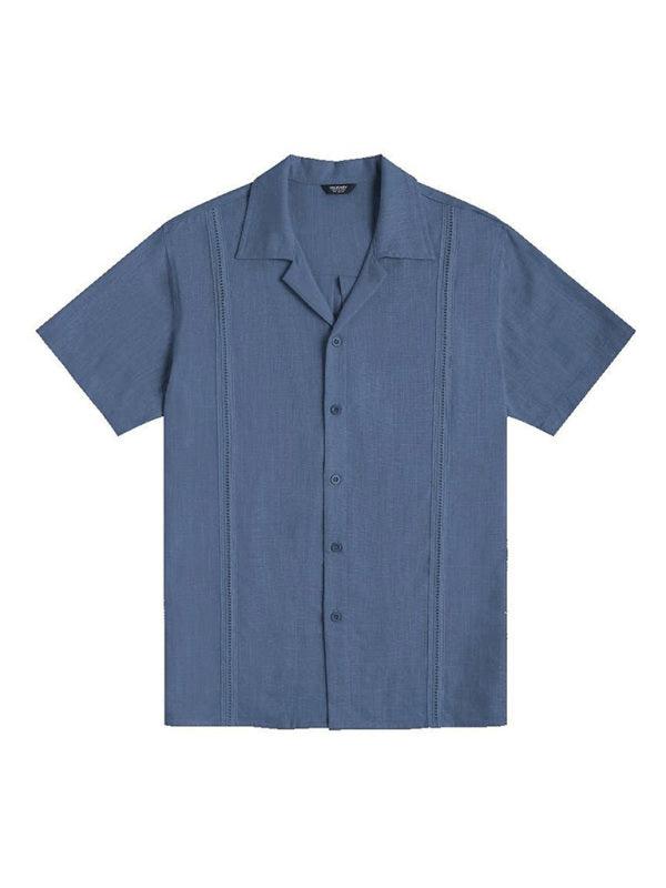 Plain Stitched Linen Shirt for Men - Shirt - LeStyleParfait Kenya