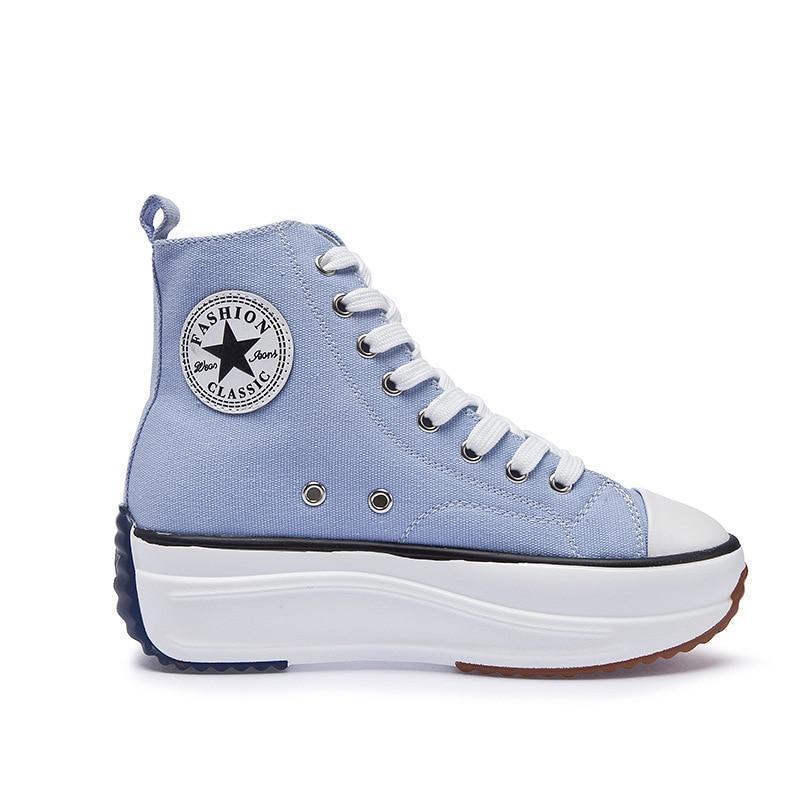 Platform Canvas Sneakers For Women  Trainers