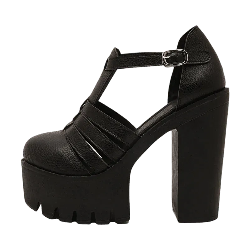 Platform Roman Ankle Sandals - Sandals - LeStyleParfait