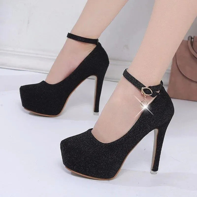 Platform Strap Heels Pumps Shoes - Pumps Shoes - LeStyleParfait