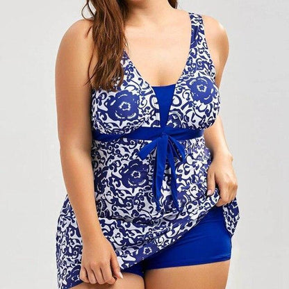 Polka Dot Print Two-Piece Swimsuit - Plus Size - Swimwear - LeStyleParfait Kenya
